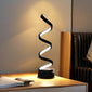 1pc Unique Spiral Design Table Lamp - Soft Night Light, Original Art Piece, Perfect Christmas Gift, Surprise Yourself with Its Modern Style and Ambiance