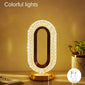 1 luxurious oval crystal table lamp, office USB charging lamp, living room bedside night light decorative table lamp suitable for bedroom, living room, party and dinner decoration creative lamp