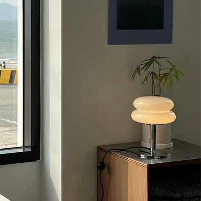 1pc Murano Glass Table Lamp - Dimmable USB Powered Ambient Light For Living Room, Bedroom, And Home Office - Perfect For Bedside, Nightstand, And Desk Decor