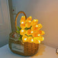 10pcs LED Tulip Lamp, Ambient Sense Table Lamp with Simulation Bouquet Night Light for Room Decoration