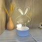 1pc Rabbit 3D Night Light, Love Rabbit Bedside Lamp, Acrylic LED Warm White Mini Table Lamp, Cartoon Night Light