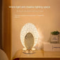 1pc Elegant Crystal Table Lamp for Living Room and Bedroom Decor, Shell Shape Design with Soft Ambient Lighting