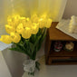 10pcs LED Tulip Lamp, Ambient Sense Table Lamp with Simulation Bouquet Night Light for Room Decoration