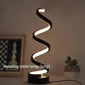 1pc Unique Spiral Design Table Lamp - Soft Night Light, Original Art Piece, Perfect Christmas Gift, Surprise Yourself with Its Modern Style and Ambiance