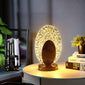 1pc Elegant Crystal Table Lamp for Living Room and Bedroom Decor, Shell Shape Design with Soft Ambient Lighting