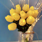 10pcs LED Tulip Lamp, Ambient Sense Table Lamp with Simulation Bouquet Night Light for Room Decoration