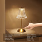 1pc Elegant Touch-Control Metal Table Lamp with USB Rechargeable Battery - Adjustable Ambient Lighting, Polished Brass Finish for Living Room, Bedroom, Study, Dining & Bar, Rechargeable Table Lamp