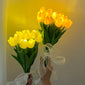 10pcs LED Tulip Lamp, Ambient Sense Table Lamp with Simulation Bouquet Night Light for Room Decoration