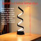 1pc Unique Spiral Design Table Lamp - Soft Night Light, Original Art Piece, Perfect Christmas Gift, Surprise Yourself with Its Modern Style and Ambiance