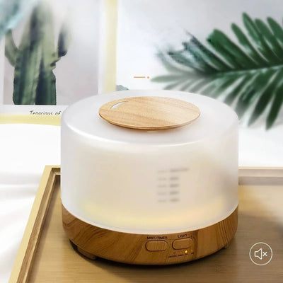 500ml Ultrasonic Aromatherapy Diffuser with Remote Control 7 colors LED night Lights humidifier for Home Office Yoga Meditation
