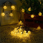 Solar Bubble Balls Lamp String Lights Outdoor Water Drops Outdoor Waterproof Orb Christmas Lights Patio Holiday Party