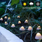 Mushroom Solar Lights Set of 15pcs 29.5ft Fairy String Light with Warm White LED 8 Adjustable Lighting Modes for Outdoor Decora