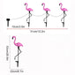 ABS Flamingo Decor Solar String Lights Environmentally Friendly And Waterproof Pink Flamingos Pack of 3