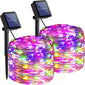 Fairy Lights Solar Garden Lights String Lights with 8 Modes Waterproof Wire Lights for Patio Yard Trees Christmas Party