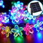 Outdoor Solar Lamp LED Fairy Cherry Blossom Light String Garden Summer Holiday Decor Solar Garland Wedding Party Decoration