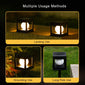 LED Solar Column Cap Light, Waterproof Outdoor Lights,Fence Deck Lamp, Landscape Lighting,for Garden, Yard, Home Decor