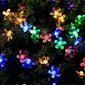 Outdoor Solar Lamp LED Fairy Cherry Blossom Light String Garden Summer Holiday Decor Solar Garland Wedding Party Decoration