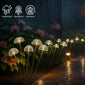 Solar Garden Lights Dual Mode LED Solar Mushroom Lights Waterproof Decor Yard Patio Pathway Jellyfish for Garden Ambiance