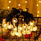 Solar String Lights Outdoor Bubble Ball Lighting String 8 LIghting Modes for Garden Wedding Birthday Holiday Theme Decoration
