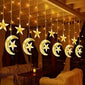 Solar lamp string LED -moon Ramadan curtain lamp string waterproof I solar fairy lamp wedding decoration