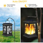 IP65 Waterproof Hanging Solar Light, Garden Solar Flame Light LED Lantern Light for Patio, Pathway, Deck, Yard (2 Pack)