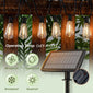 60/100FT Solar String Lights IP44 Waterproof, 15+1/30+2 LED Shatterproof Bulbs 4 Light Modes, Camping Backyard Garden Holiday