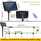 60/100FT Solar String Lights IP44 Waterproof, 15+1/30+2 LED Shatterproof Bulbs 4 Light Modes, Camping Backyard Garden Holiday