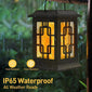 IP65 Waterproof Hanging Solar Light, Garden Solar Flame Light LED Lantern Light for Patio, Pathway, Deck, Yard (2 Pack)