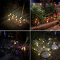 Mushroom Solar Lights Set of 15pcs 29.5ft Fairy String Light with Warm White LED 8 Adjustable Lighting Modes for Outdoor Decora