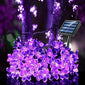 Outdoor Solar Lamp LED Fairy Cherry Blossom Light String Garden Summer Holiday Decor Solar Garland Wedding Party Decoration