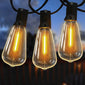 60/100FT Solar String Lights IP44 Waterproof, 15+1/30+2 LED Shatterproof Bulbs 4 Light Modes, Camping Backyard Garden Holiday