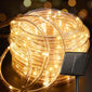 Solar Rope Lights 39FT 100LED Outdoor Solar String Lights IP65 Waterproof Solar Powered Fairy Lights with 8 Lighting Modes for