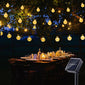 Solar String Lights Outdoor Bubble Ball Lighting String 8 LIghting Modes for Garden Wedding Birthday Holiday Theme Decoration