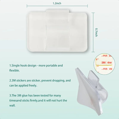 Hooks for Outdoor String Lights Clips 15Pcs Heavy Duty Cable Clips Waterproof Adhesive Strips for Hanging Christmas Light Outsi