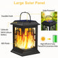 IP65 Waterproof Hanging Solar Light, Garden Solar Flame Light LED Lantern Light for Patio, Pathway, Deck, Yard (2 Pack)