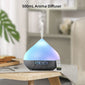 500ml Ultrasonic Air Humidifier Aromatherapy mist Essential Oil Diffusers 14 multicolor LED night lights with 6 oils for home