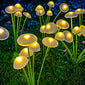 Solar Garden Lights Dual Mode LED Solar Mushroom Lights Waterproof Decor Yard Patio Pathway Jellyfish for Garden Ambiance