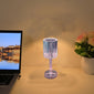 Elegant Crystal Touch Control Bedside Lamp - Adjustable LED Light with Rechargeable Battery, Dimmable, USB Charging, Indoor Decor, Modern Table Lamp|Decorative Table Lamp|Adjustable Light Lamp