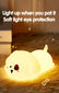 Cute Puppy Night Light, Silicone Soft Touch, Light Up When Tapped, 1200mAh Battery, For Home, Living Room Decoration, Desk Lighting Table Lamp, Gift For Halloween, Christmas, Birthday, For Camping, Party Light