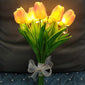 10pcs LED Tulip Lamp, Ambient Sense Table Lamp with Simulation Bouquet Night Light for Room Decoration