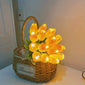 10pcs LED Tulip Lamp, Ambient Sense Table Lamp with Simulation Bouquet Night Light for Room Decoration