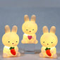1pc Cute Rabbit Lamp, Girl LED Night Light, Bedroom Living Room Luminous Small Decoration Light, Creative Cartoon Rabbit Decoration Non-plug-in Small Table Lamp, Gift Light Rabbit Easter Gift